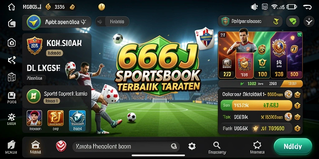 Tampilan menarik dari gameplay Sportsbook di 666J.