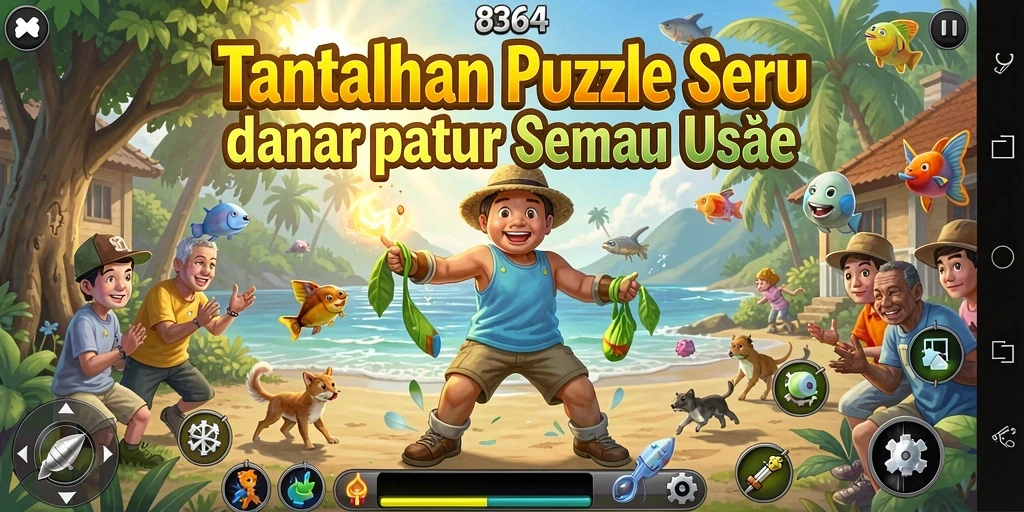 Tampilan gameplay Puzzle 8364 yang menarik dan mendebarkan.