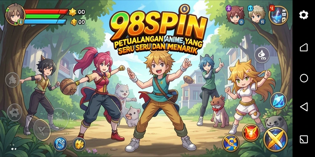 Tampilkan tampilan gameplay yang dinamis dan seru dari 98SPIN.