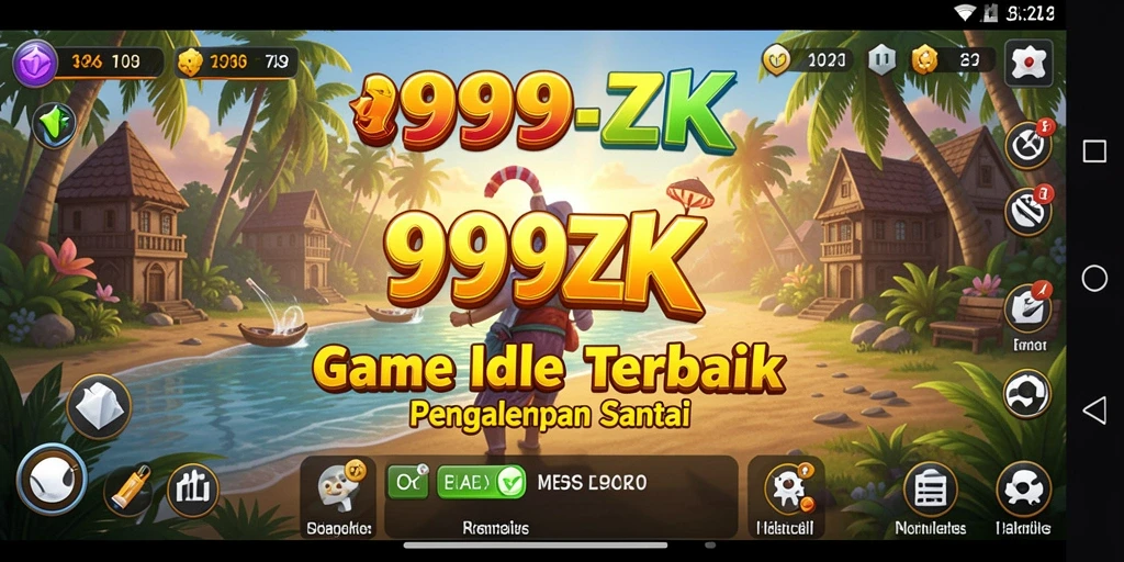 Tampilan gameplay <strong>999ZK</strong> dengan elemen Idle yang menarik.