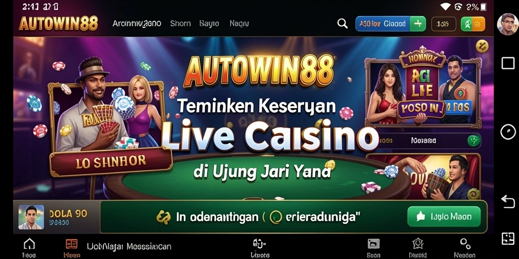 Tampilan gameplay menarik dari AUTOWIN88 yang memukau.