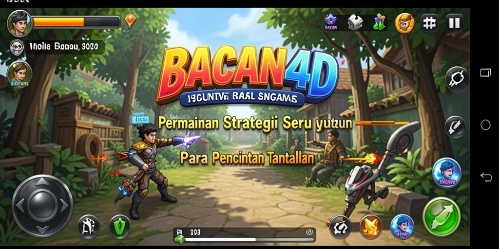 Tampilan gameplay menarik dari BACAN4D dengan elemen strategi menyenangkan.
