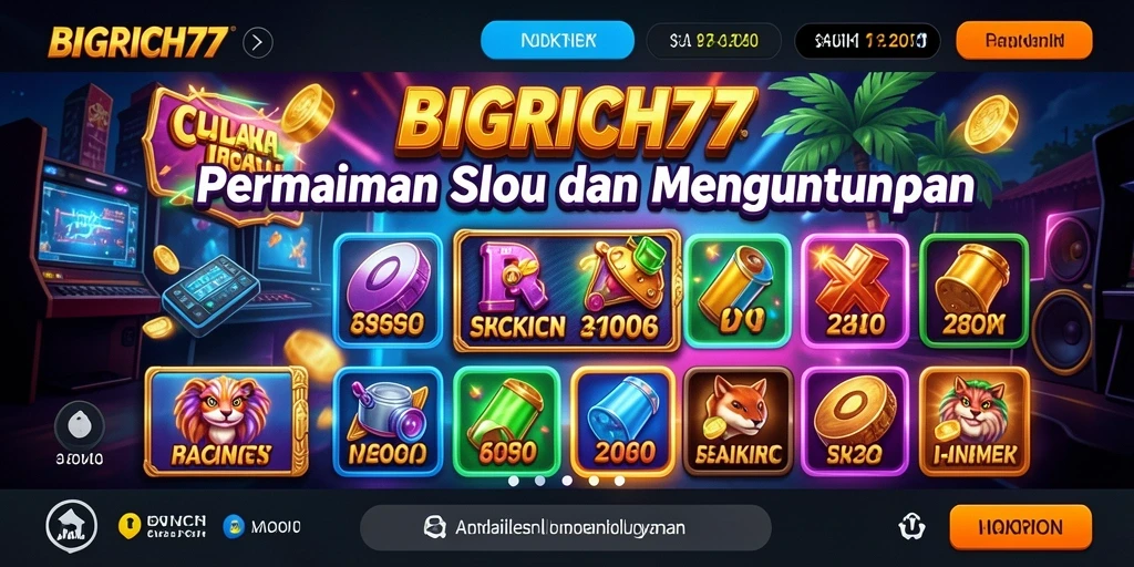 Tampilan gameplay seru dari BIGRICH77 dengan grafis menarik.