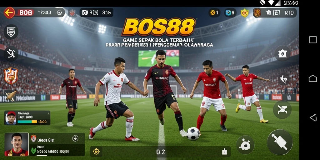 Tampilan gameplay yang menegangkan dalam BOS88 saat pertandingan berlangsung.