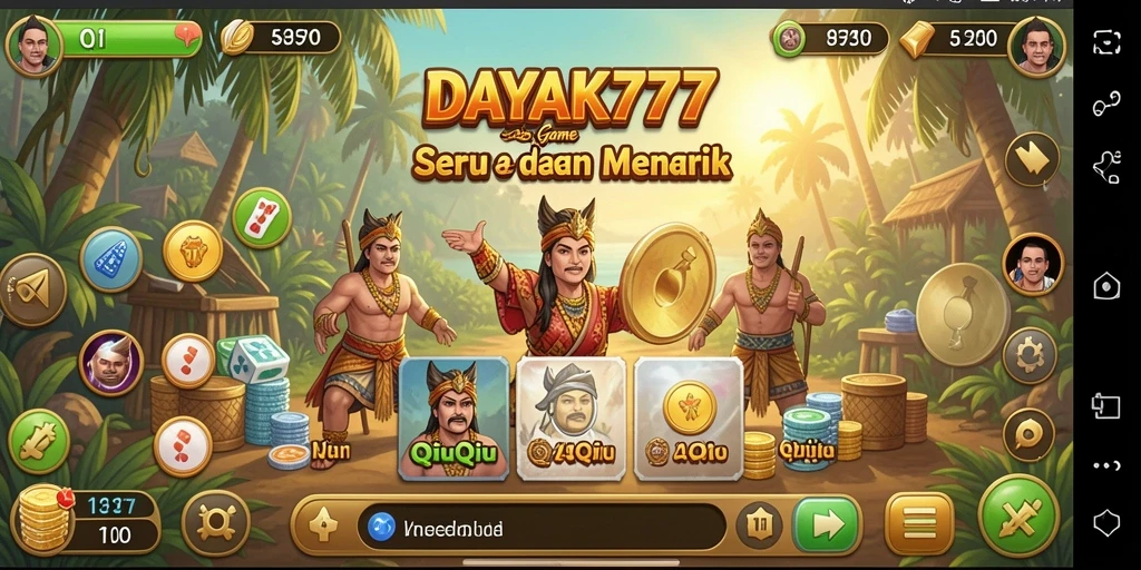 Gameplay seru QiuQiu di DAYAK777.