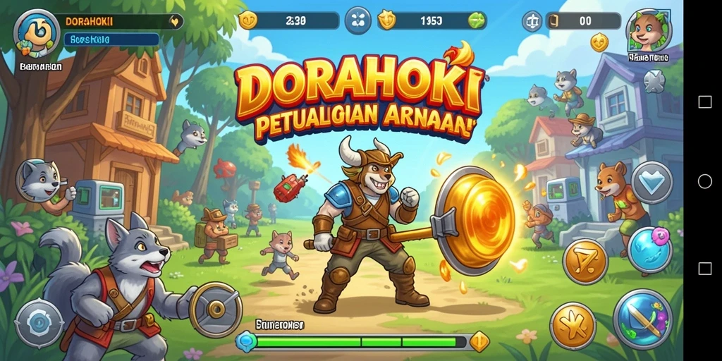 Tangkapan layar gameplay DORAHOKI yang seru dan mengasyikkan.