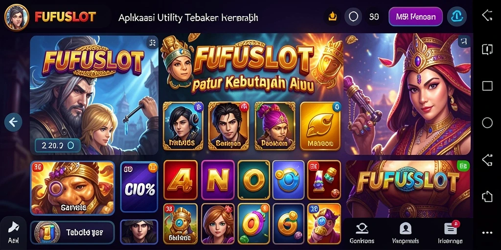 Tampilan utama aplikasi FUFUSLOT yang memudahkan pengaturan Utility.