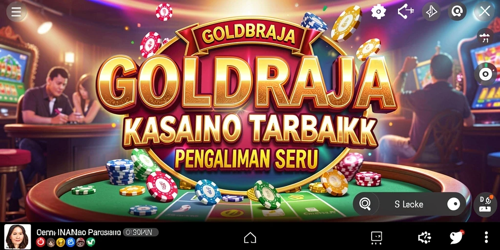 Tampilan gameplay Kasino yang menegangkan di GOLDRAJA.