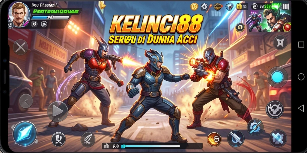 Tangkapan layar KELINCI88 menunjukkan karakter dalam aksi pertempuran yang mendebarkan.