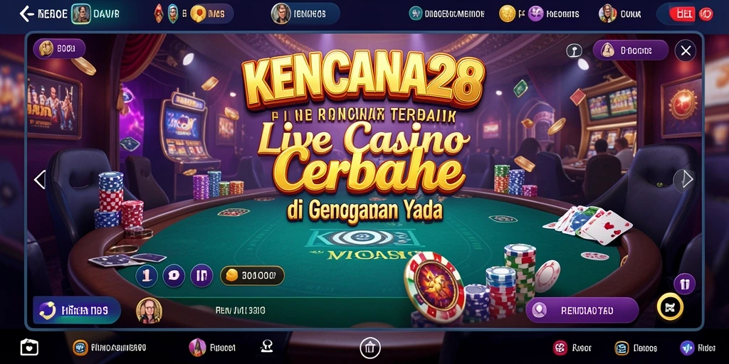 Tampilan gameplay KENCANA28 yang menarik dan interaktif dalam Live Casino.