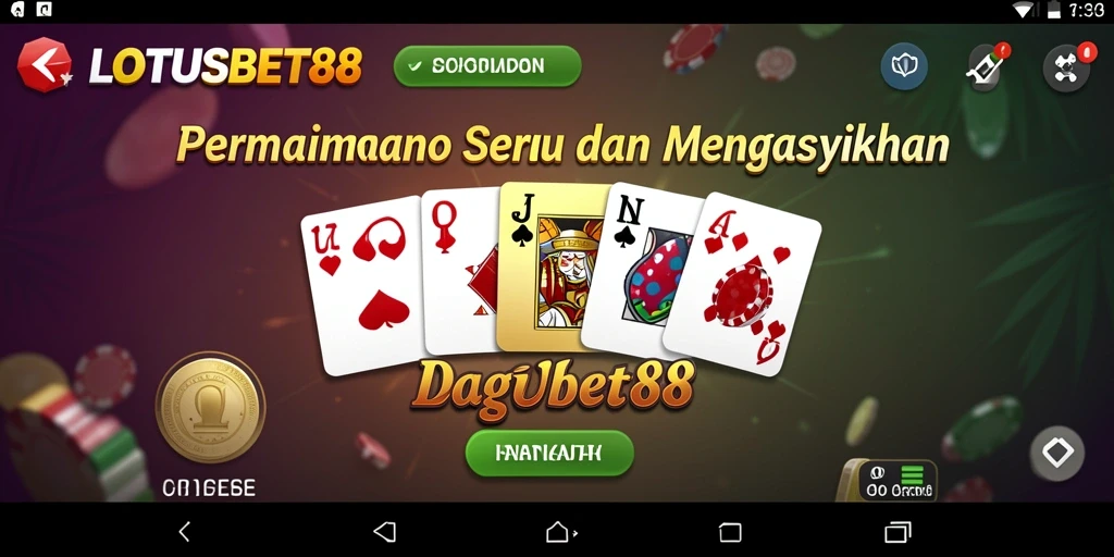 Tampilan gameplay Domino LOTUSBET88 yang seru dan interaktif.