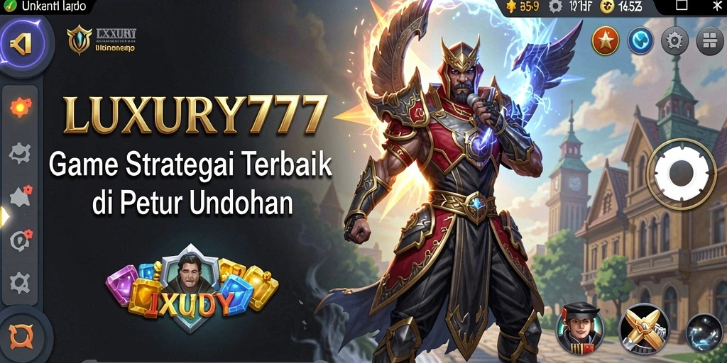 Screenshot utama dari gameplay SLG yang mendebarkan di LUXURY777.