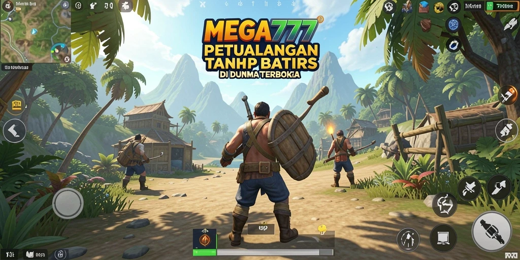 Tangkapan layar gameplay MEGA777 menampilkan petualangan di dunia terbuka.
