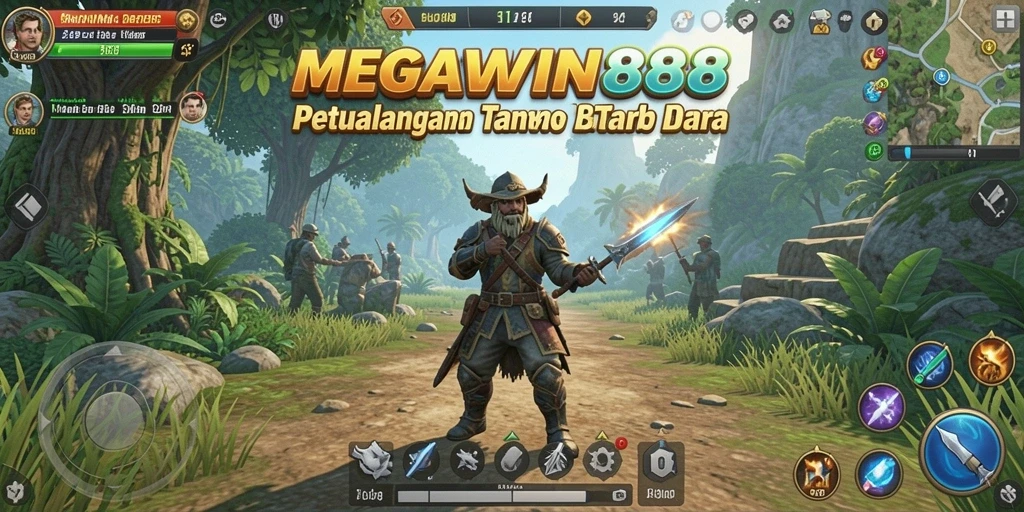Screenshot gameplay MEGAWIN888 menampilkan petualangan seru dalam dunia terbuka.