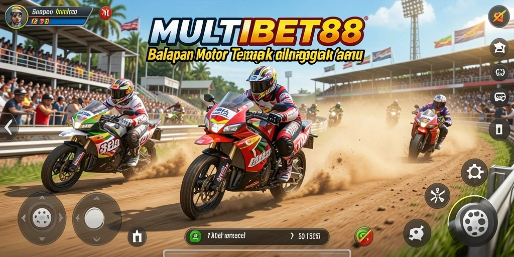 Tampilan mendebarkan dari balapan motor di MULTIBET88.