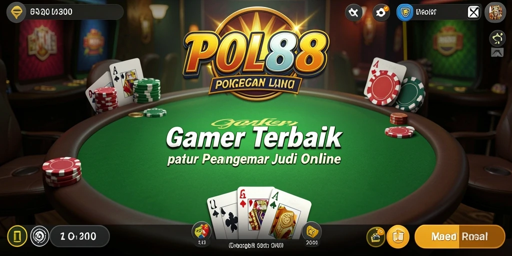 Tampilan gameplay poker di POL88 yang menarik dan interaktif.