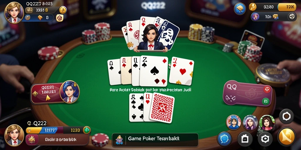 Tampilan gameplay QQ222 yang seru dan mendebarkan.