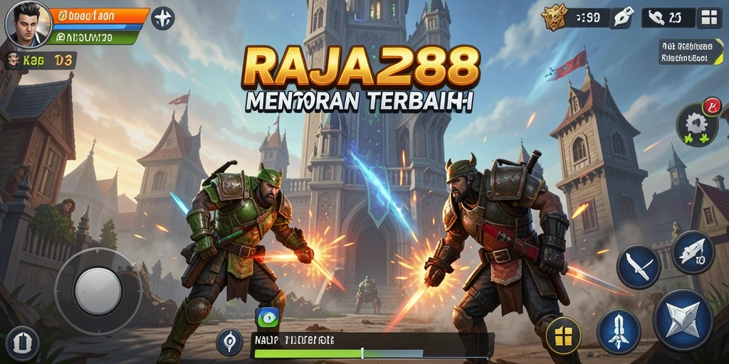 Tampilan gameplay menara pertahanan di RAJA288 yang menegangkan.