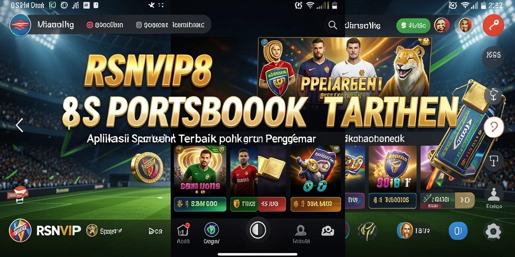 Screenshot gameplay RSNVIP8 menampilkan berbagai pilihan taruhan olahraga.